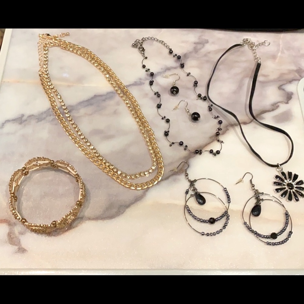 Jewelry Bundle for Petites (Black & Gold Pieces)
